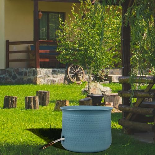 LifeSmart Steel Garden Hose Pot Holder - color: Harbor Teal