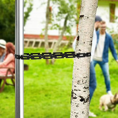 50 Ft Plastic Chain Lock Tree Tie, 1/2" Wide Adjustable Tree Support Straps - color: 1 Pcs