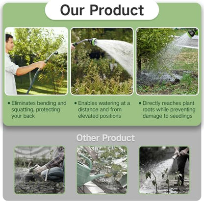Watering Wand Heavy Duty,15-Inch Long Hose Nozzle Sprayer - size: 15 Inch