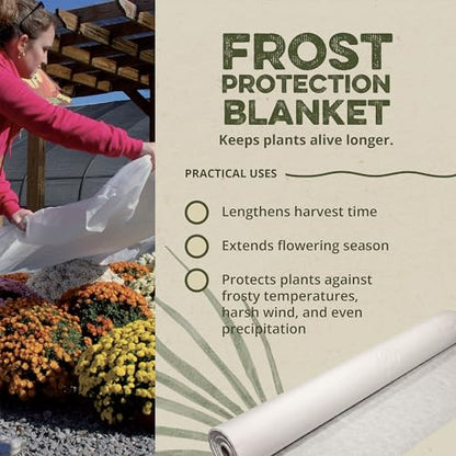 Dewitt Plant Cover - Frost Protection - 2 Pack 12 x 250 ft - 1.5 oz Fabric - size: 2 Pack