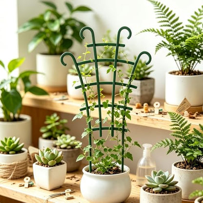 6-Pack Garden Trellis for Indoor Plants - Plant Trellis & Supports for Potted Climbing Plants, Tall Stakes for Pothos Hoya Monstera