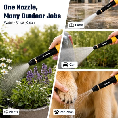 2026 High Pressure Hose Nozzle Sprayer for US Garden Hoses (2, Black)