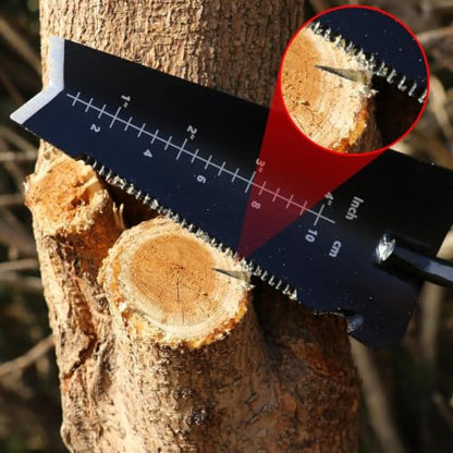 Heavy-Duty Yellow Garden Trowel. Serrated Root Cutter.