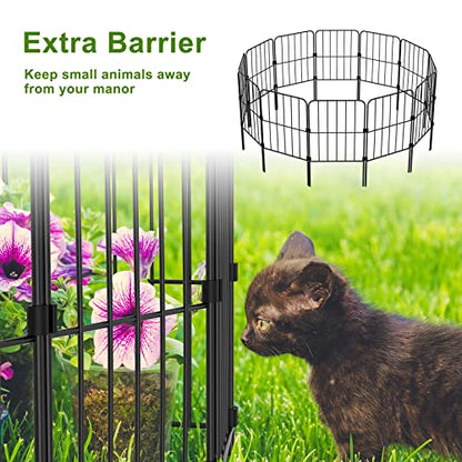 PINPON 25-Pack Square Garden Fence 24inH x 27ftL Rustproof Animal Barrier - size: 27ft-25pack