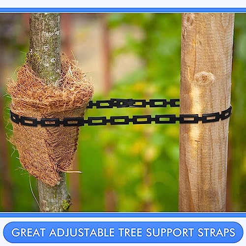 Wesiti 100 Ft Plastic Chain Lock Tree Tie, 1/2 Inch Wide Adjustable - size: 100 ft