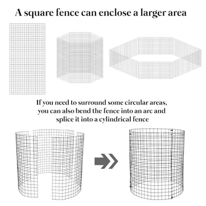 8 Pack 24'' x 12'' Large Wire Plant Protector from Animals, Metal Plant Wire Cage Chicken Wire Cloche with Ground Stakes , Labels and Nylon Tie to Keep Animals Out, Garden Protection Bunny Barricade