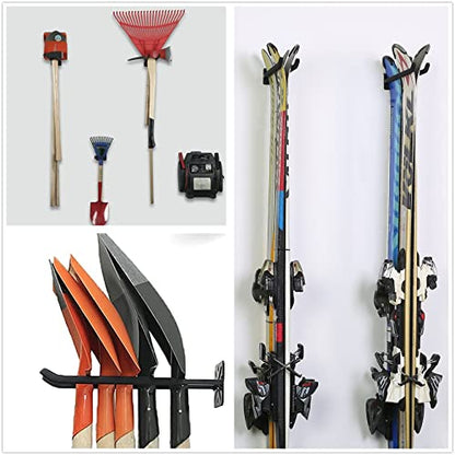 TORACK Garage Hooks Heavy Duty Tool Organizer, Wall Mount Hanger Rack - size: 2-Pack 12.4" Heavy Hooks