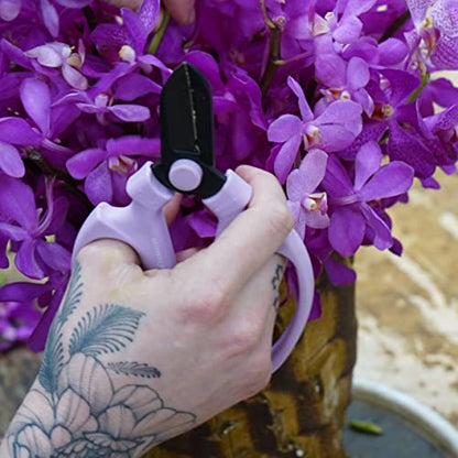 Flower Scissors With Black Carbon Steel Blades 6.7 Inch, Snapdragon (Lavender) - style: 6.7 Inch Lavender