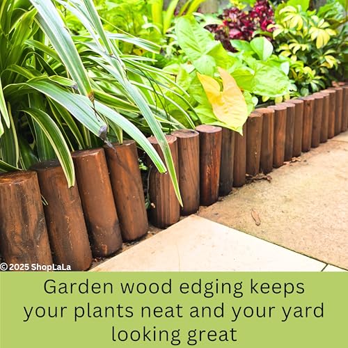 LaLaGreen Decorative Garden Edging Border (30x6in, 2 Pack) Flower Fencing - size: 6" x 2 Pack