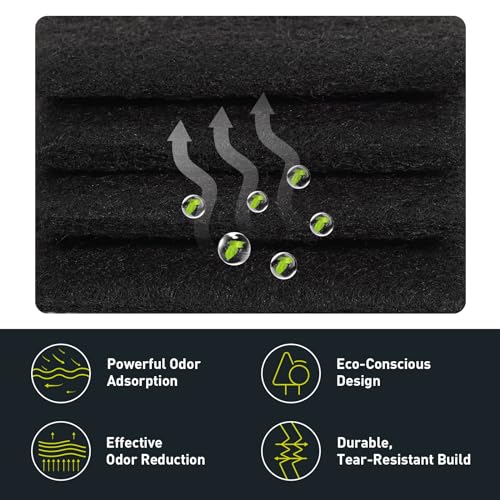 EKO Trash Can Deodorizer Filter, 4-Pack