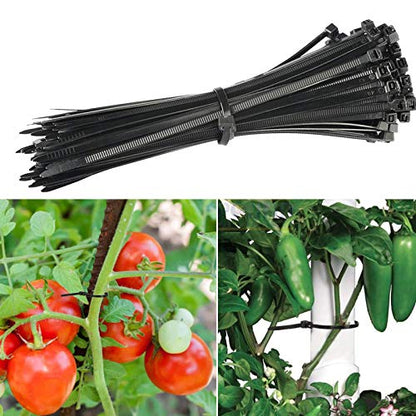 100Pcs 8Inch Heavy Duty Industrial Reusable Cable Wrap Ties - size: Reusable 8Inch 100Pcs
