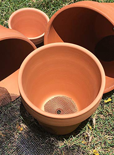 LE TAUCI Plant Pot Drainage Hole Mesh Pads, 2-Inch, 50-Pack - size: 2 Inch