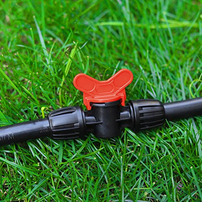 20 Pcs 1/2 inch Irrigation Tubing Fittings Barbed Locked Connectors - size: 1/2 inch Irrigation Fittings kit - B