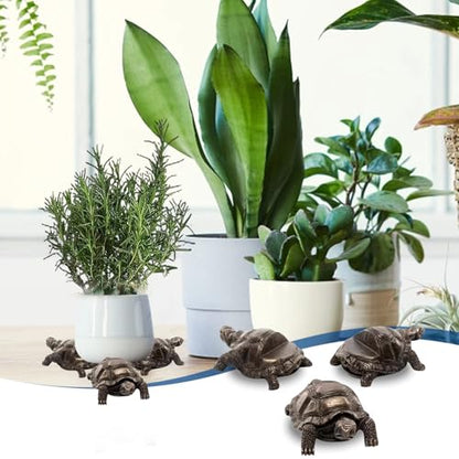 3Pcs Turtle Resin Pot Feet – Decorative Plant Stand Risers for Indoor/Outdoor Flower Pots, Durable & Weatherproof Planter Supports (Turtle Design)