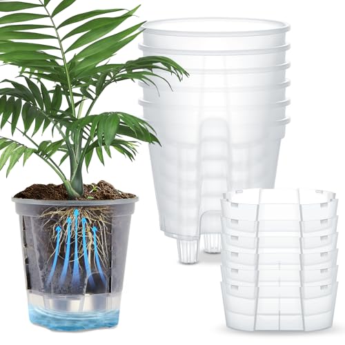 Wonderjune Self Watering Planter, 5.91'', Clear, 6 Pcs - color: Clear, size: 5.91''