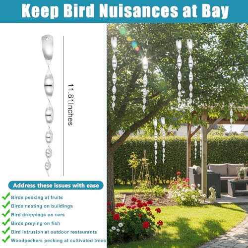 20 Pcs Woodpecker Deterrent for House Outside to Keep Birds Away from House