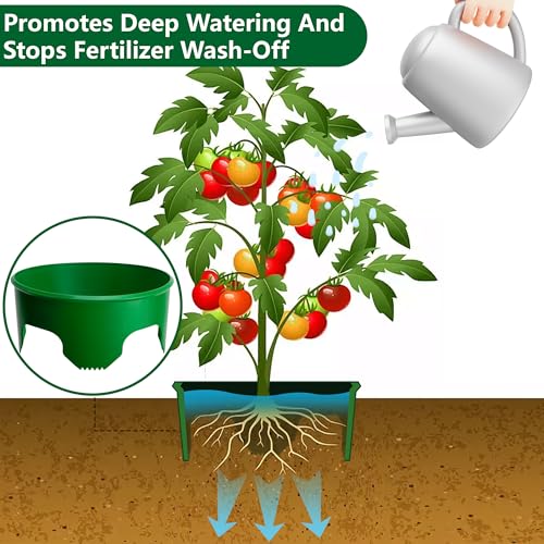 6 Pcs 10" Planting Grow Rings, Planting Rings for Vegetables Herbs Flowers - color: 10 Inch