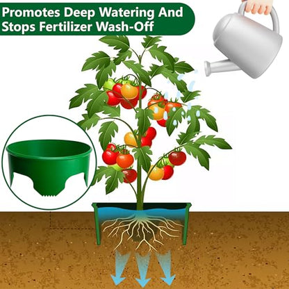 6 Pcs 10" Planting Grow Rings, Planting Rings for Vegetables Herbs Flowers - color: 10 Inch