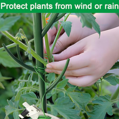 Orgrimmar 6 Pack Monstera Plant Support Stakes Adjustable Length with Green Ties for Indoor Outdoor Climbing Plants