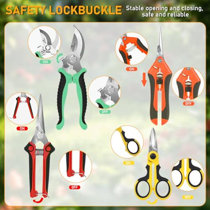 4-Pack Multifunctional Garden Scissors Set - style: BIDMLI06