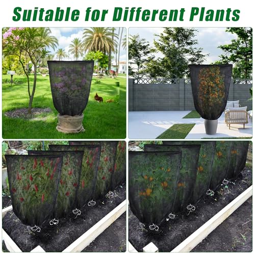 2 Pcs Garden Plant Shade Cover Shade for Plants Shade Cover for Plants - size: 5.91 x 3.94 Ft