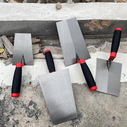 Bucket Margin Trowel Set, 4 Pcs Masonry Trowel Hand Tool Kit - size: Multi-size,4 Pack