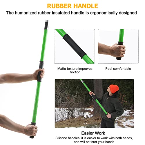 27 Feet Tree Pole Pruner Manual Branches Trimmer Tree Branch Garden Tools Loppers Hand Pole Saws Extendable Height - size: 27FT