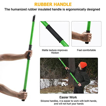 27 Feet Tree Pole Pruner Manual Branches Trimmer Tree Branch Garden Tools Loppers Hand Pole Saws Extendable Height - size: 27FT