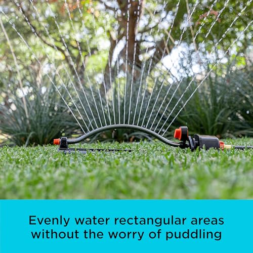 Black + Decker® 3,600 Sq Ft Metal Oscillating Sprinkler – Durable, Adjustable, Even-Coverage Watering BD3435