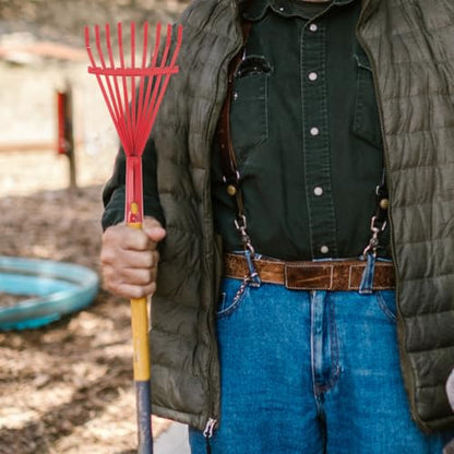 Happyyami Garden Hand Rake Replacement Head 9 Tooth Rake for Fallen Leaves Soil Loosening Weeding and Yard Cleanup 10.43 X 5.11 X 1.18 in