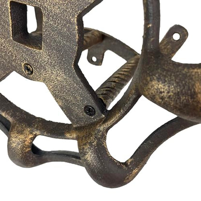Zeckos Garden Hose Holder Faucet Spigot 11 Inch Cast Iron Bronze - color: Spigot - Bronze