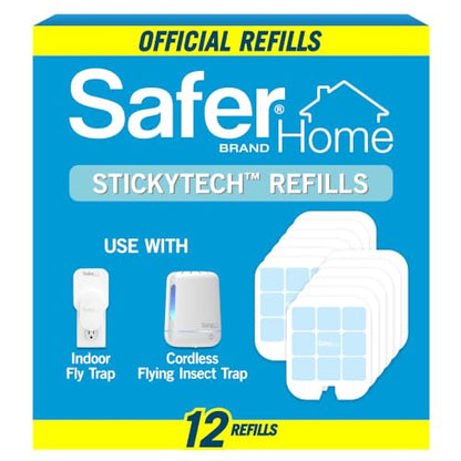 Safer Home Flying Insect Trap Official Refills - size: 12 Safer Home Glue Cards