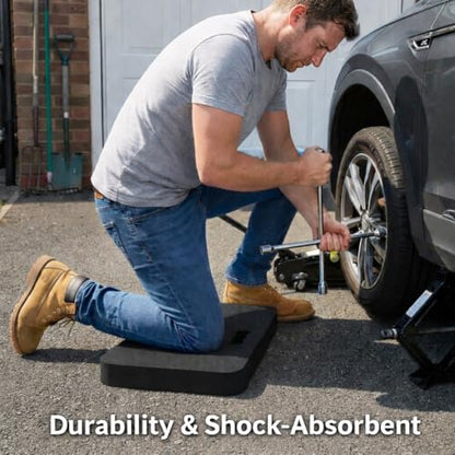 Gardzen 3 Pack Extra Thick Kneeling Pad for Gardening Work, 1.5 Inch Soft NBR Foam Knee Cushion Bathing Baby, Large Smooth Kneeler Mat Yoga Exercise, 18x11, Black - size: 18"x11"x1.5" - 3 Pack