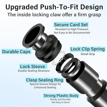 6 Pack 1/4" Inline Drip Irrigation Valves,Barbed Shut-Off Flow Control - size: 6 Pack 1/4 Shut Off Valve