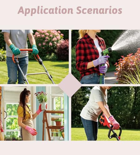 3 Pairs Gardening Gloves for Women, Breathable, Grip Coated - size: Small (Pack of 3)