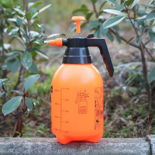 VANZACK 3Pcs 2L Handheld Pressure Sprayer - Portable Garden Pump Sprayer with Adjustable Nozzle for Lawn, Plant Watering, Home Cleaning and Misting