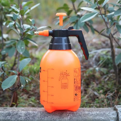 VANZACK 3Pcs 2L Handheld Pressure Sprayer - Portable Garden Pump Sprayer with Adjustable Nozzle for Lawn, Plant Watering, Home Cleaning and Misting