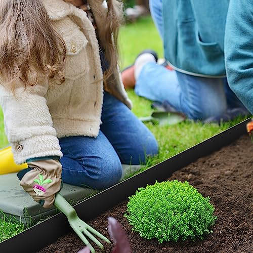 WORTH Garden 33 ft. Metal Landscape Edging, Lawn Edging for Landscaping - color: Powder-Coated Black