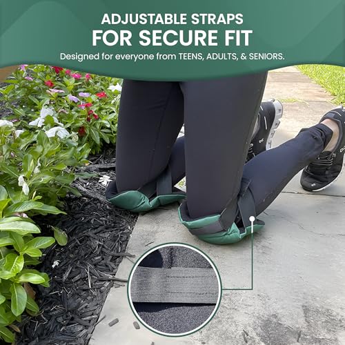 Garden Guru Cushioned Gardening Knee Pads with Adjustable Straps - Soft Inner Liner, Ultra Comfort Padding, Garden Kneelers for Yard Work, Cleaning, Household Chores, Roofing, and More 1 Pack - size: 1 Pack, style: Ultra Soft Cushion
