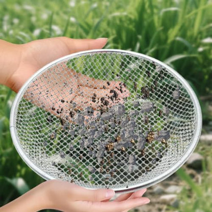 Soil Sifter for Gardening 3 Pack Garden Sieve Set with 3 Mesh Sizes