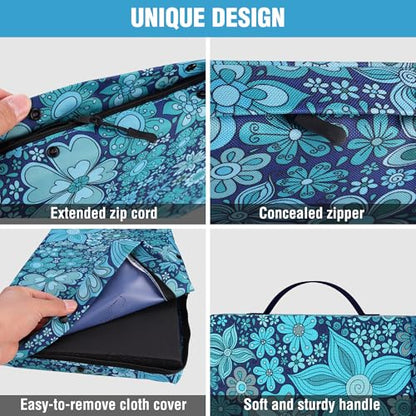 WORKPRO 17" Kneeling Pad with Removable Cover, Soft NBR Foam Cushioning - color: Blue