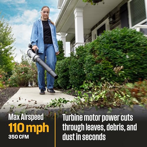 Westinghouse Cordless 20V Leaf Blower with 4Ah Battery and Charger, 350 CFM and 110 MPH Max Airspeed, 2 hr. Charge Time with Variable Speeds - style: 20V Leaf Blower