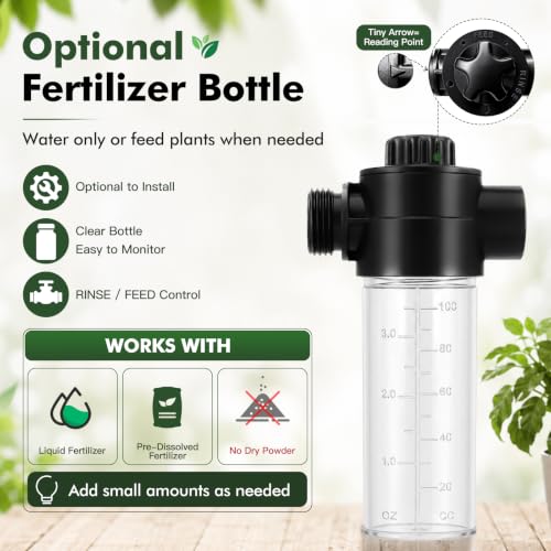 Deep Root Watering Tool for Trees with Trigger Handle & Fertilizer Bottle