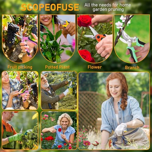 4-Pack Multifunctional Garden Scissors Set - style: BIDMLI02