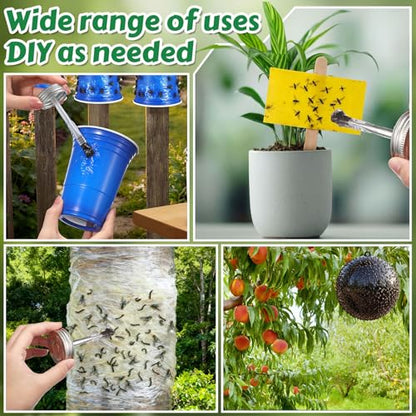 2 Pack Sticky Coating Insect Trap with Brush, Tree Barrier,8 Oz - size: 8 oz