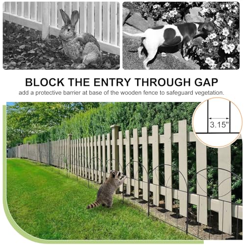 Small Garden Fence 24in(H) x10ft(L), Decorative Fencing 10 Pack - size: 10 Panel
