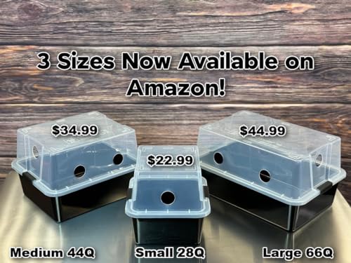 Myco Labs Grower's Select Mushroom 48Q Monotub Fruiting Chamber with Filter Disks and Liner - size: 48 Quart