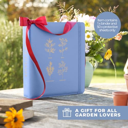 Wildgoose Seed Binder - Garden Seed Packet Organizer, Storage Book, Blue - color: BLUE