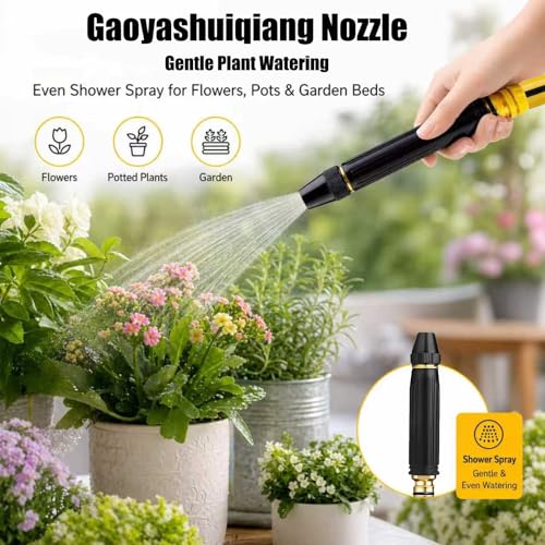 2packs High Pressure Hose Nozzle Sprayer for US Garden Hoses
