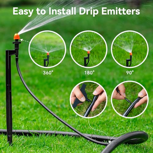 20 Sets Mixed 360/180/90 Degrees Drip Irrigation Sprinklers - size: 20 Set Mixed Drip Sprayers